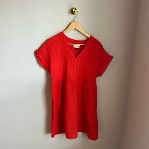 Universal Thread, red gauze dress, size small